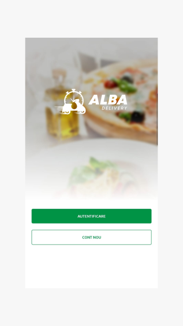 Alba Delivery - Aplicatie mobile de tip agregator pentru restaurante